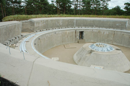 Fundament działa 406mm - Schleswig Holstein